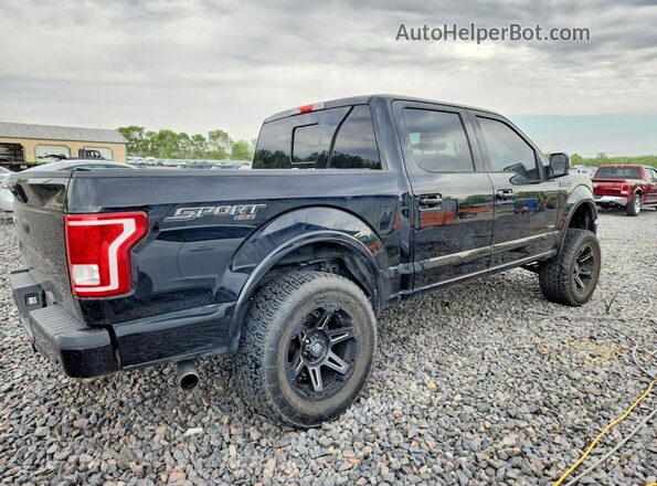 1FTEW1EG3GFC55152 2016 FORD F150 Black Հետևի աջ