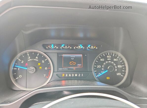1FTEW1EG3GFC55152 2016 FORD F150 Black Սարքավորումների վահանակի տեսք