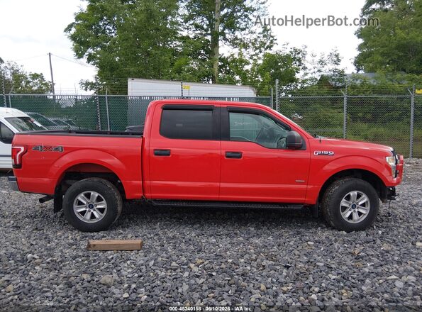 1FTEW1EG3GKF93853 2016 FORD F150 Red სალონის 360-გრადუსიანი ხედი