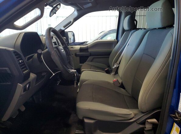1FTEW1EG3HFA65336 2017 FORD F150 Blue Вид салону спереду