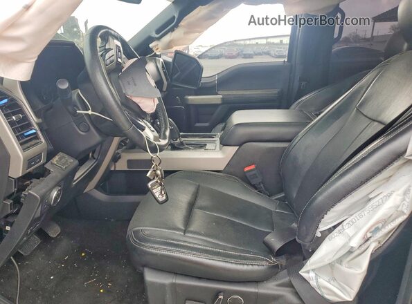 1FTEW1EG3JFE09950 2018 FORD F150 Серый Вид салона спереди
