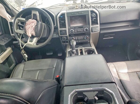 1FTEW1EG3JFE09950 2018 FORD F150 Серый Вид панели приборов