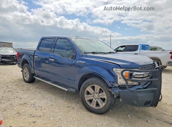 1FTEW1EG3JKC51620 2018 FORD F150 Blue წინა მარჯვენა