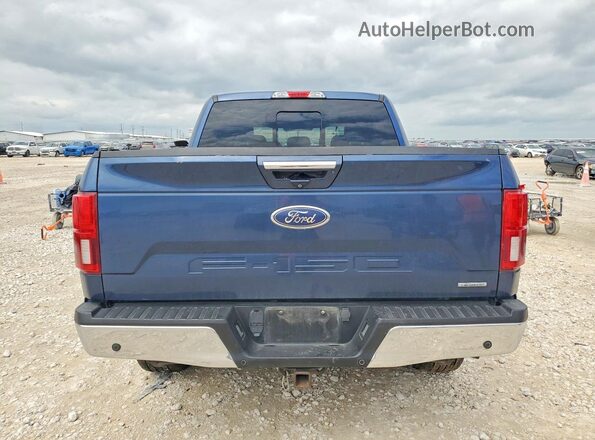 1FTEW1EG3JKC51620 2018 FORD F150 Blue უკანა ხედი