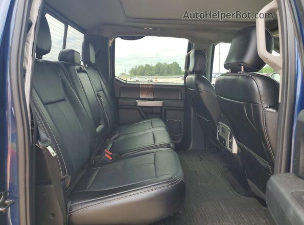 1FTEW1EG3JKC51620 2018 FORD F150 Blue უკანა სავარძლების ხედი