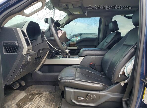1FTEW1EG3JKC51620 2018 FORD F150 Blue წინა სალონის ხედი