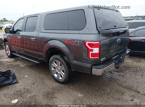 1FTEW1EG3JKD53452 2018 FORD F150 Gray Trasero izquierdo