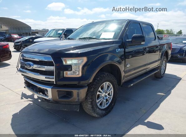 1FTEW1EG4HFB23745 2017 FORD F150 Black Przód lewy