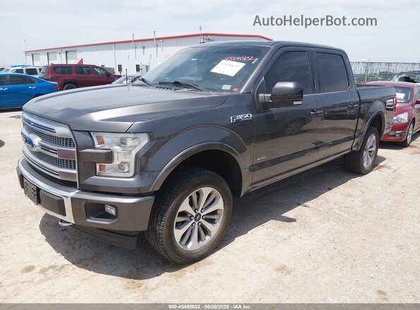 1FTEW1EG4HFB52291 2017 FORD F150 Gray Передня ліва чверть