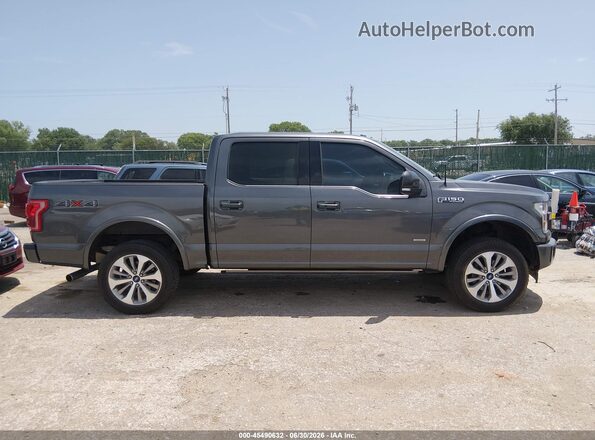 1FTEW1EG4HFB52291 2017 FORD F150 Gray Вид задньої частини салону