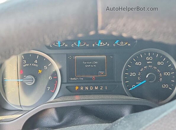 1FTEW1EG5GFC55153 2016 FORD F150 White Instrument cluster view