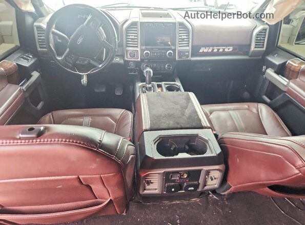 1FTEW1EG5HFB70945 2017 FORD F150 White Dashboard view