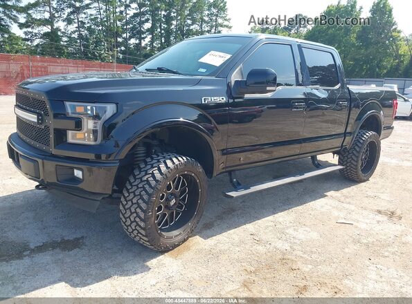 1FTEW1EG5HKC57980 2017 FORD F150 Black Передня ліва чверть