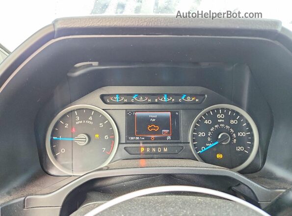 1FTEW1EG5HKC70986 2017 FORD F150 Black Widok zestawu wskaźników