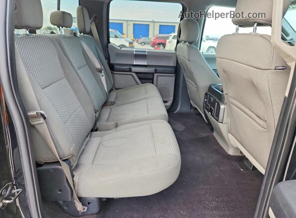 1FTEW1EG5HKC70986 2017 FORD F150 Black Widok tylnych siedzeń