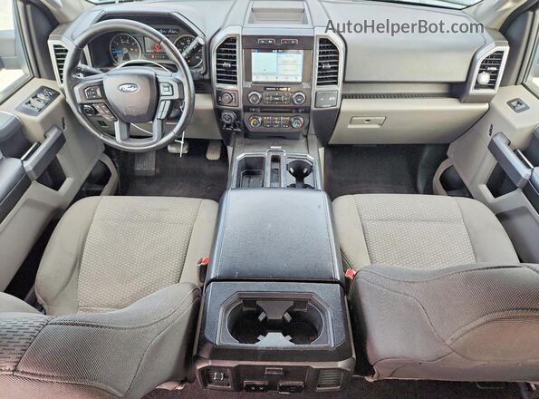 1FTEW1EG5HKC70986 2017 FORD F150 Black Widok deski rozdzielczej