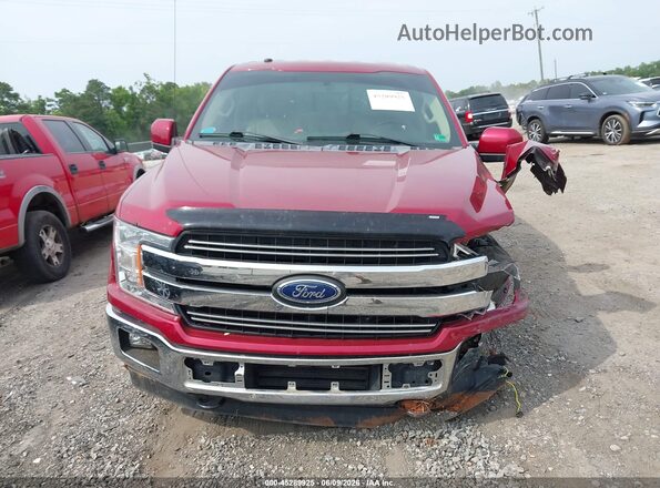 1FTEW1EG5JFD02267 2018 FORD F150 Red Widok deski rozdzielczej