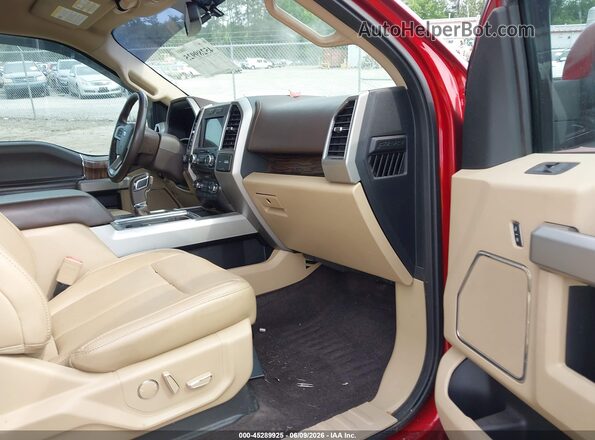 1FTEW1EG5JFD02267 2018 FORD F150 Red Widok wnętrza z przodu