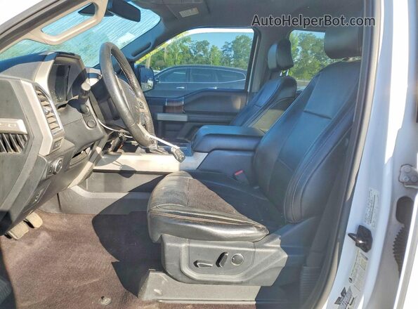 1FTEW1EG6GFB20442 2016 FORD F150 White Widok wnętrza z przodu