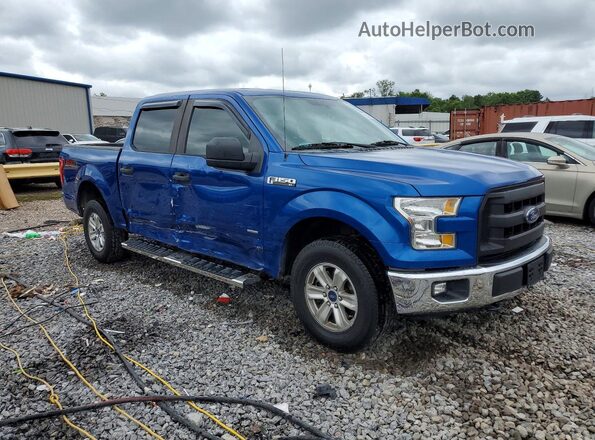 1FTEW1EG6HFB79816 2017 FORD F150 Синий Передняя правая четверть