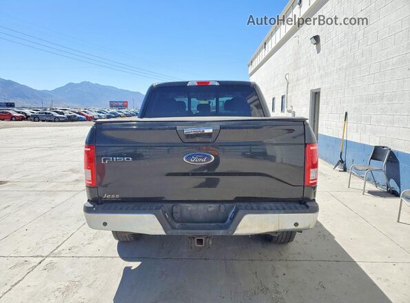 1FTEW1EG6HKC77400 2017 FORD F150 Black უკანა ხედი