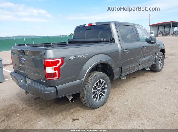 1FTEW1EG6JKF58926 2018 FORD F150 Gray Задня права чверть
