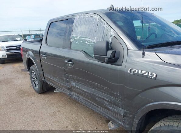 1FTEW1EG6JKF58926 2018 FORD F150 Gray Вид спереду