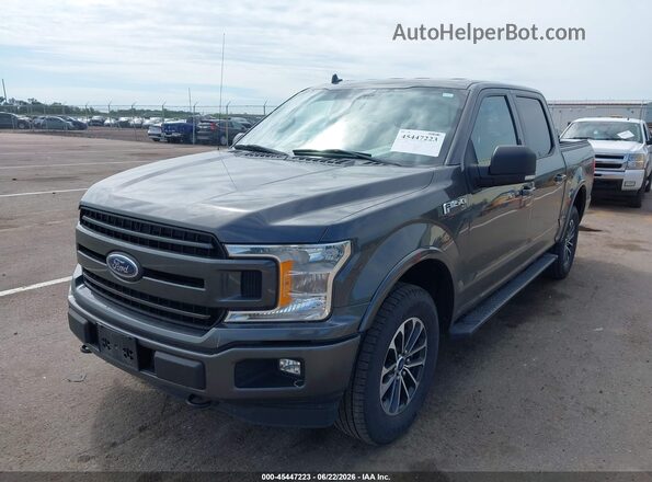 1FTEW1EG6JKF58926 2018 FORD F150 Gray Передня ліва чверть
