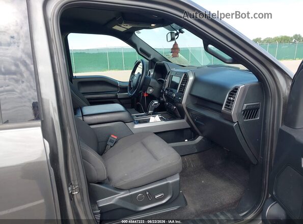1FTEW1EG6JKF58926 2018 FORD F150 Gray Вид салону спереду