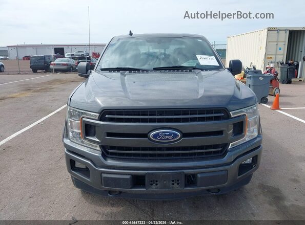 1FTEW1EG6JKF58926 2018 FORD F150 Gray Вид щитка приладів