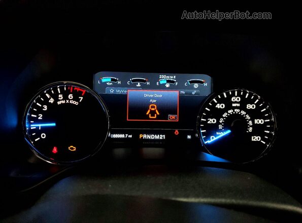 1FTEW1EG7GFB26721 2016 FORD F150 White Вид щитка приладів