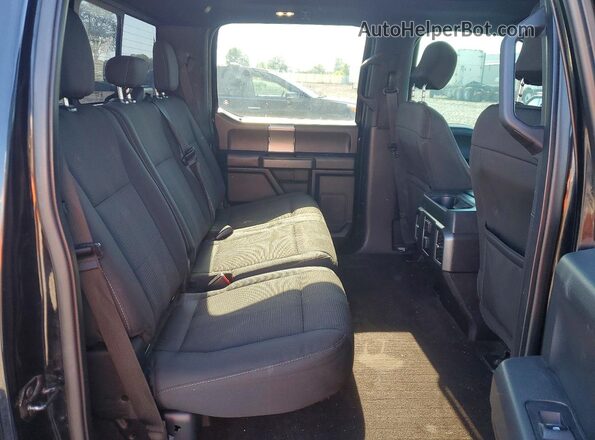1FTEW1EG7GFB42370 2016 FORD F150 Black Rear seats view