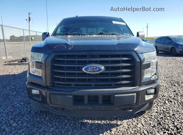 1FTEW1EG7GFB42370 2016 FORD F150 Black Front view