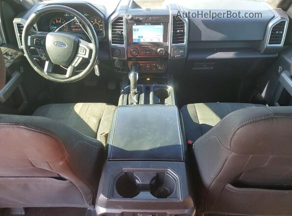 1FTEW1EG7GFB42370 2016 FORD F150 Black Dashboard view