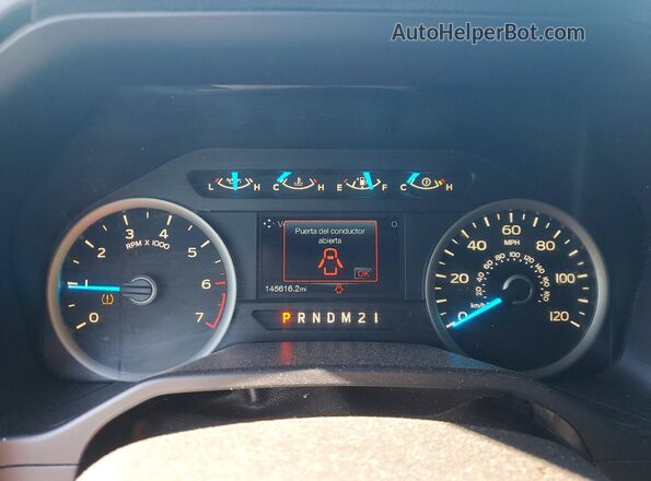1FTEW1EG7GFB42370 2016 FORD F150 Black Instrument cluster view