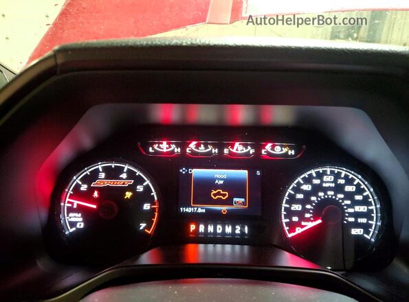 1FTEW1EG7GFD52791 2016 FORD F150 Red ხელსაწყოთა პანელის ხედი