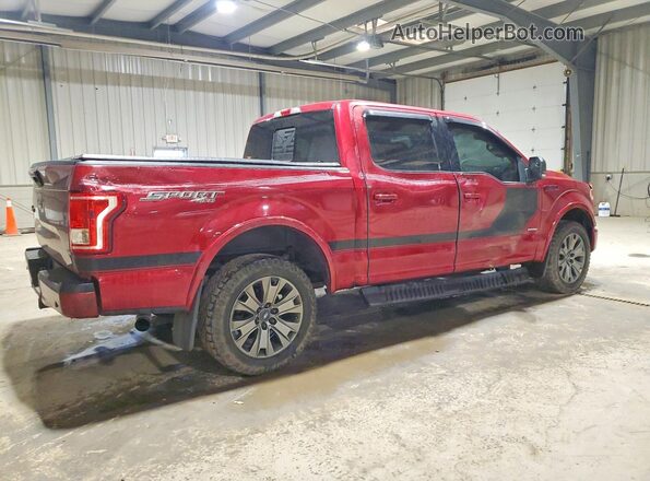 1FTEW1EG7GFD52791 2016 FORD F150 Red უკანა მარჯვენა