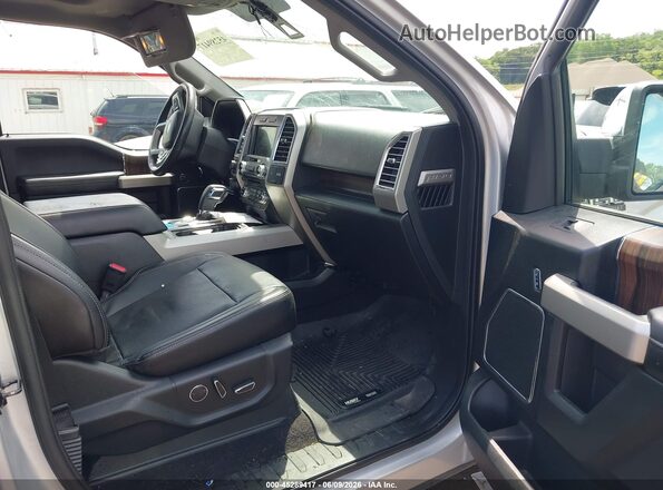 1FTEW1EG7GKD28126 2016 FORD F150 Серебряный Вид салона спереди