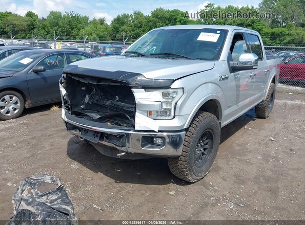 1FTEW1EG7GKD28126 2016 FORD F150 Серебряный Передняя левая четверть