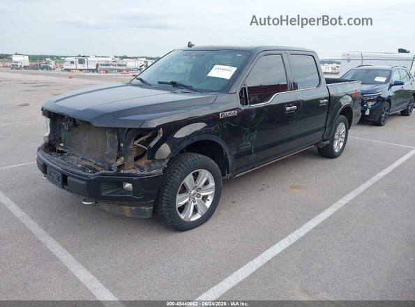 1FTEW1EG7JFD28353 2018 FORD F150 Black Передня ліва чверть