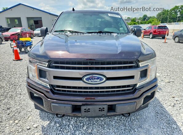 1FTEW1EG7JFD67556 2018 FORD F150 Purple Widok z przodu