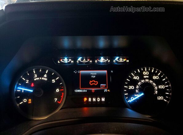 1FTEW1EG7JKC78433 2018 FORD F150 Gray Widok zestawu wskaźników