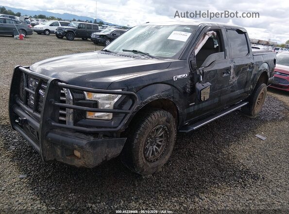 1FTEW1EG8GKE96504 2016 FORD F150 Black წინა მარცხენა ხედი სამი მეოთხედიდან