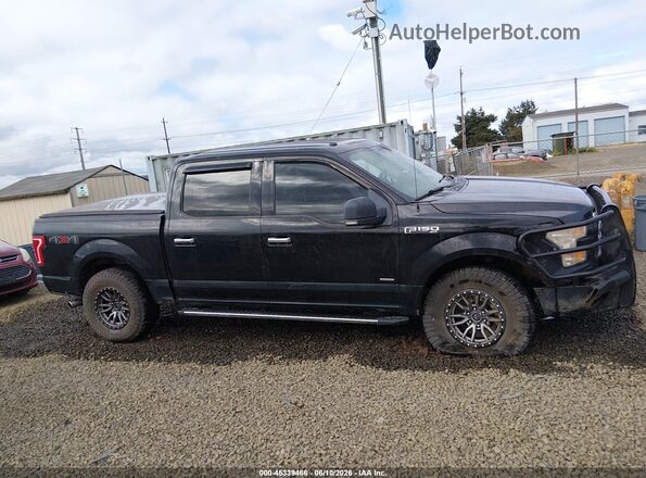 1FTEW1EG8GKE96504 2016 FORD F150 Black უკანა სალონის ხედი