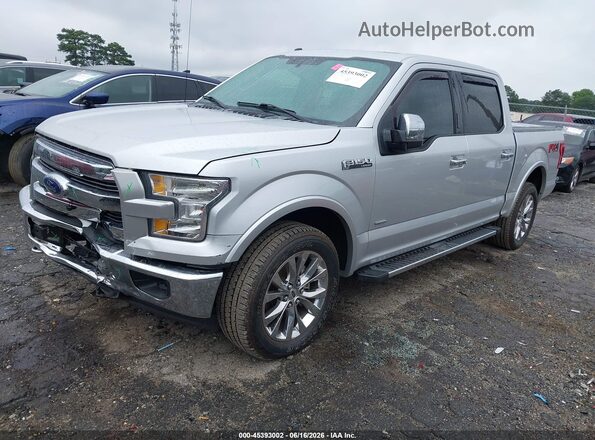 1FTEW1EG8HKC76233 2017 FORD F150 Silver Przód lewy