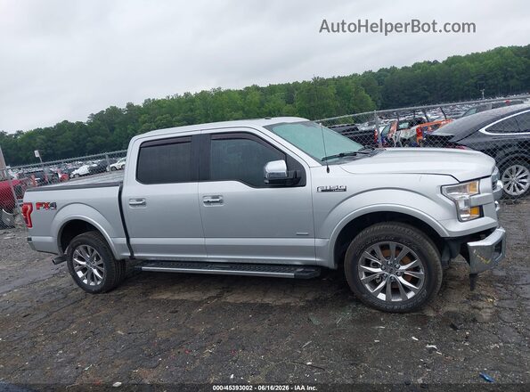 1FTEW1EG8HKC76233 2017 FORD F150 Silver Widok wnętrza z tyłu