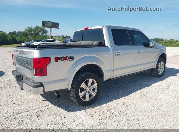 1FTEW1EG9JFE58490 2018 FORD F150 Серебряный Задняя правая четверть