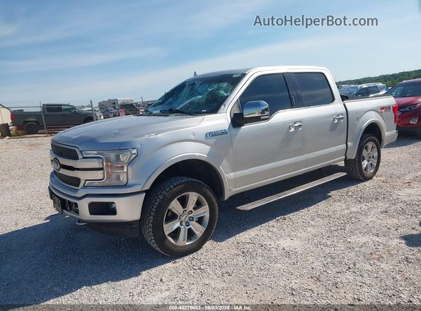 1FTEW1EG9JFE58490 2018 FORD F150 Серебряный Передняя левая четверть