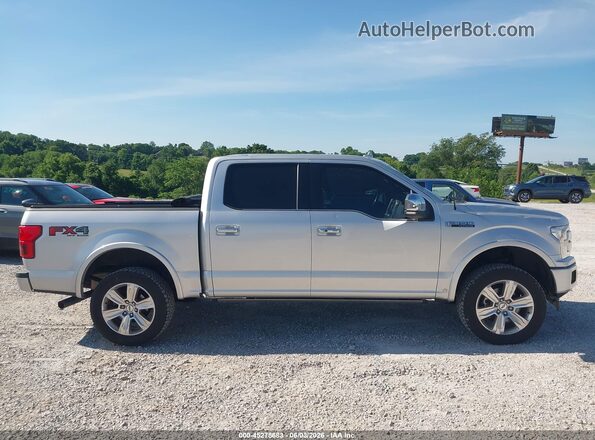 1FTEW1EG9JFE58490 2018 FORD F150 Серебряный Вид задней части салона