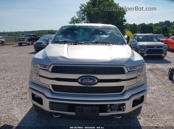 1FTEW1EG9JFE58490 2018 FORD F150 Серебряный Вид щитка приборов